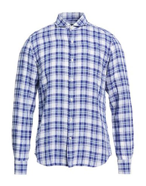 Man Shirt Blue Size 15 ¾ Linen