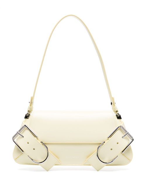 Yellow Voyou Leather Shoulder Bag - Women's - Calf Leather