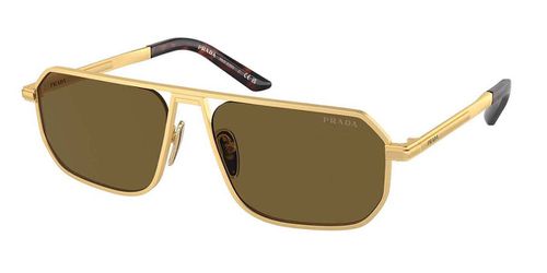 Prada PR A53S 1BK01T Men's Sunglasses Gold