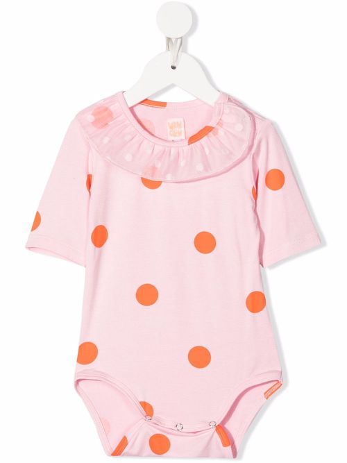 Sweety polka dot romper - Pink