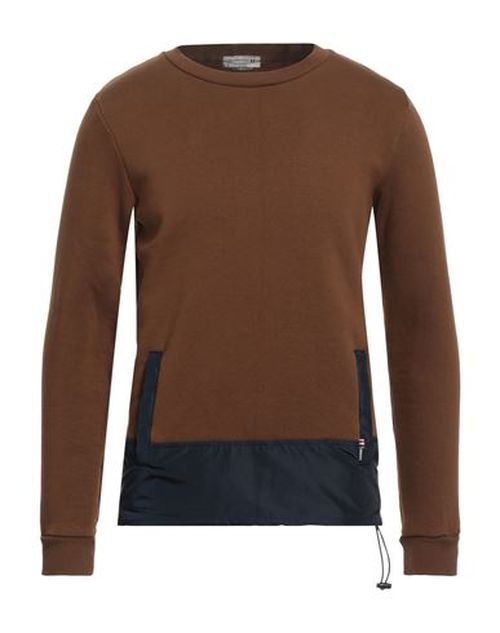 Man Sweatshirt Brown Size M Cotton, Polyester