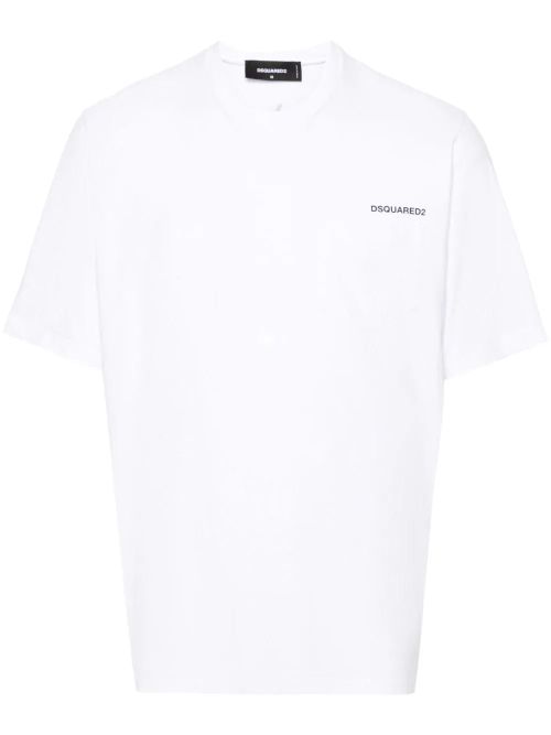 Logo-Print Cotton T-Shirt — White