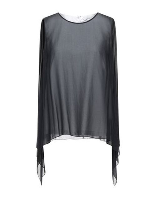 Woman Top Black Size 6 Polyester, Cotton, Elastane