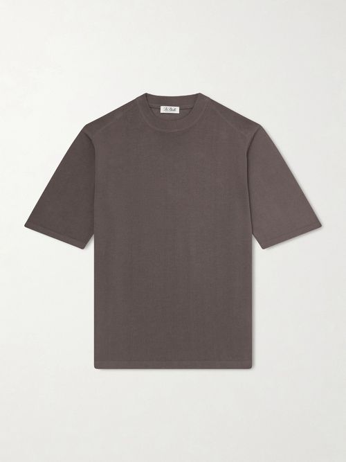 Knitted Cotton T-Shirt
