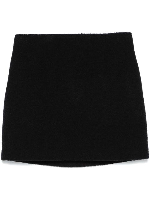 Bouclé mini skirt - Black
