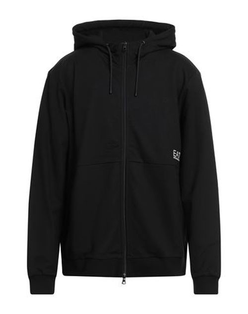 Man Sweatshirt Black Size S Cotton