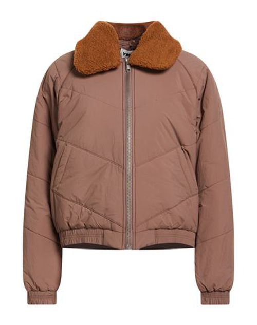 Woman Puffer Brown Size M Recycled polyamide