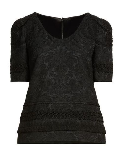 Woman Top Black Size 0 Polyester, Viscose, Polyamide, Cotton, Elastane