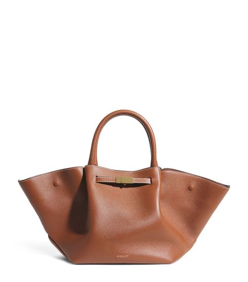 Midi Leather New York Tote Bag