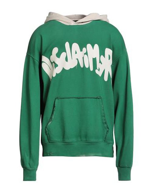 Man Sweatshirt Green Size S Cotton