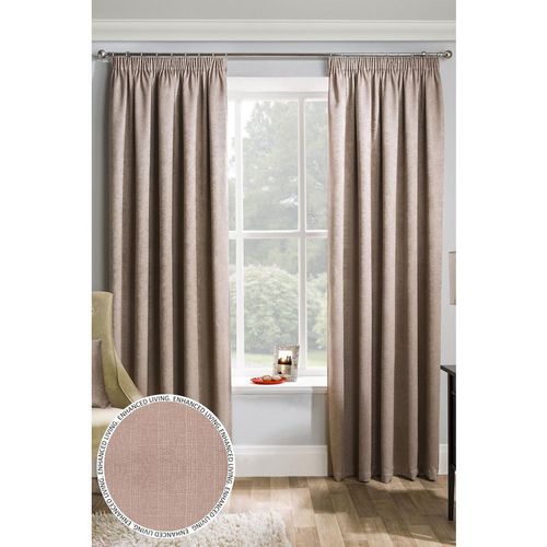 Plain Thermal Room Darkening Energy Saving Tape Top Curtains For Living Rooms & Bedrooms