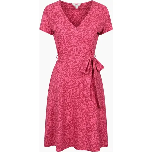 Women's Mountain Warehouse Womens/Ladies Santorini Flower Jersey Wrap Dress - Red