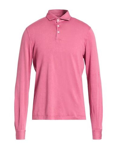 Man Polo shirt Antique rose Size 40 Organic cotton