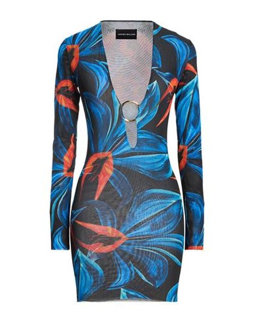 Woman Mini dress Black Size M Polyester, Elastane