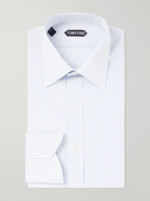 Striped Cotton-Poplin Shirt