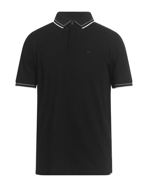 Man Polo shirt Black Size L Cotton