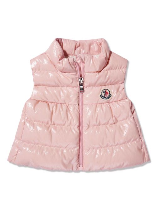 High-shine padded gilet - Pink