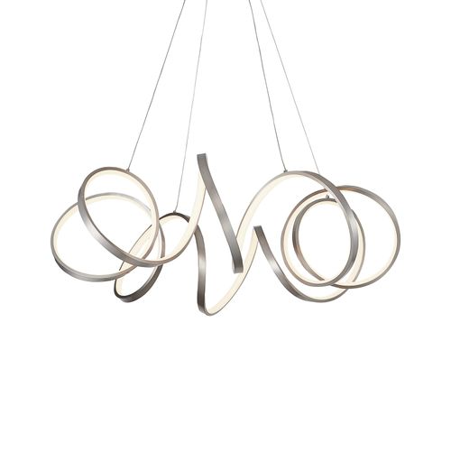 Synergy LED Contemporary Chandelier in Bra