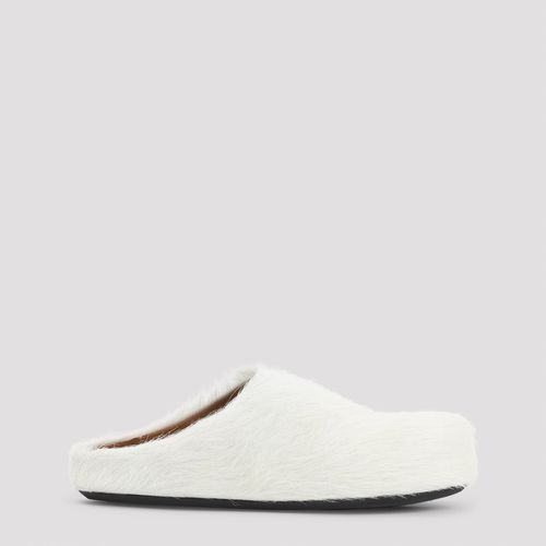 Long Hair Calfskin Fussbett Sabot