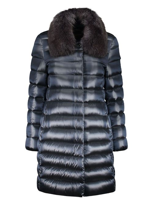 Moorer zip-up padded coat - Blue
