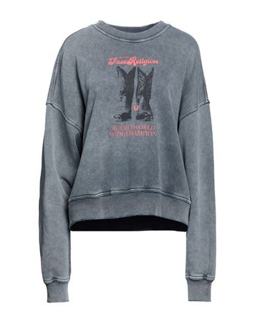 Woman Sweatshirt Grey Size M Cotton