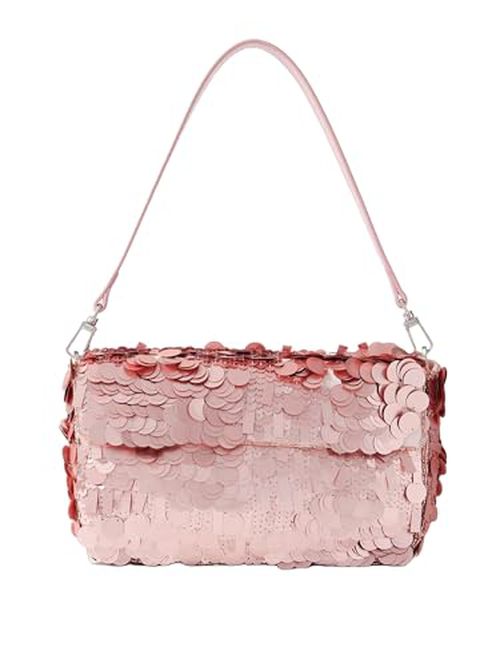 Cherry Blossom Sequined Timmy Shoulder Bag by STAUD