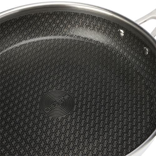 "Tila 12"" Hybrid Ceramic Nonstick Clad Stainless Steel Skillet"