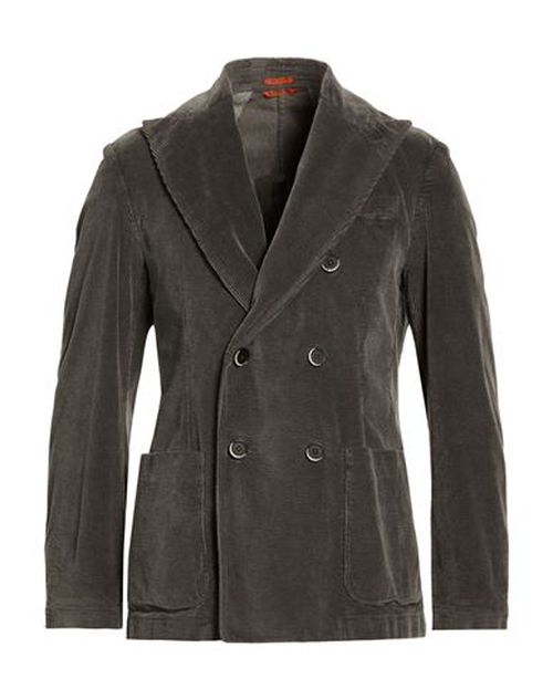 Man Blazer Grey Size 38 Cotton, Rayon, Elastane