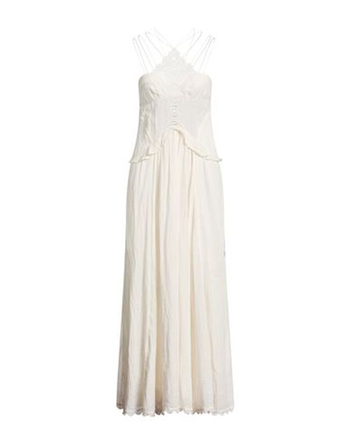 Woman Maxi dress Off white Size 10 Cotton