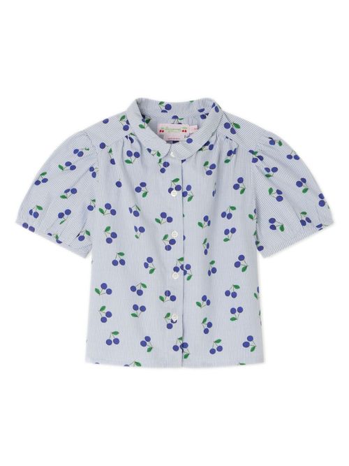 Adele graphic-print shirt - Blue
