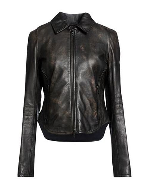 Woman Jacket Black Size 10 Sheepskin