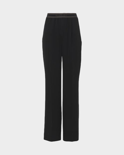 Acne Studios Trousers Logo Tape Black