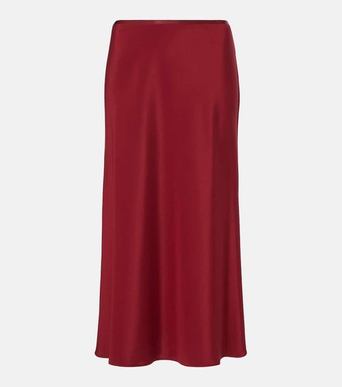 Borbona silk-blend midi skirt