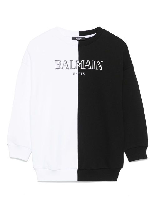 Bi-colour sweatshirt - White