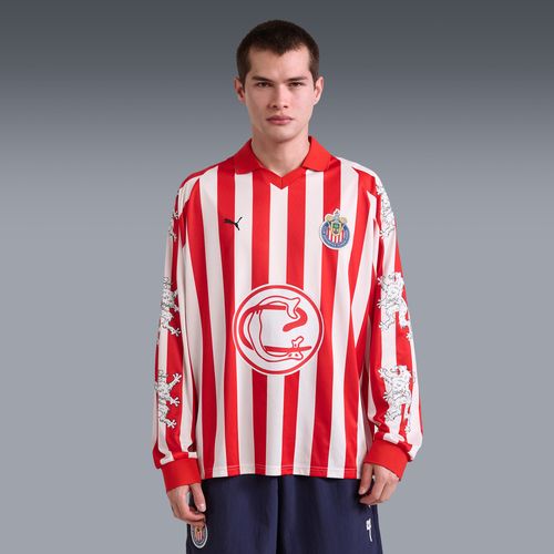 PUMA Chivas x Liberal Youth Ministries Men's Long Sleeve Jersey in Red
