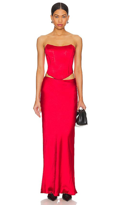 Superdown Calla Skirt Set in Red.  XL. Also in L, M, S