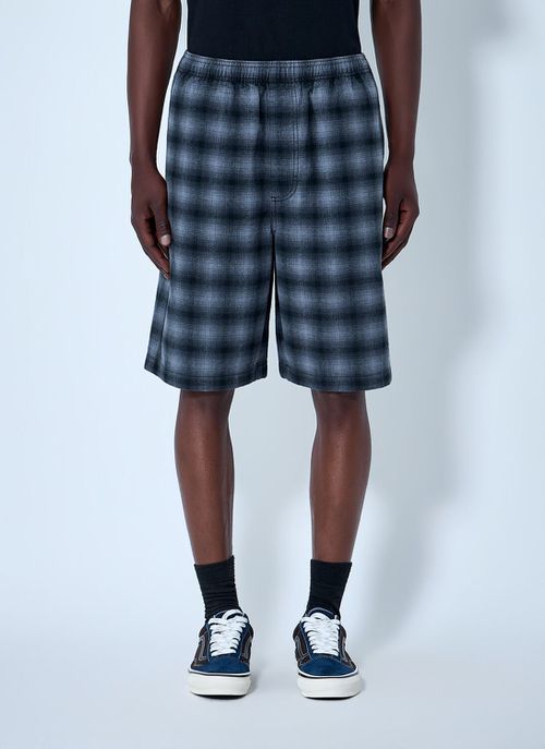 Checked Elasticated Waist Shorts