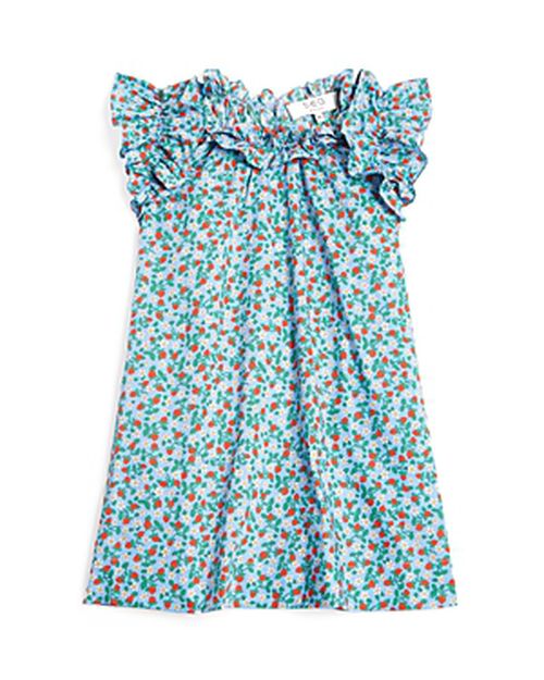 Girls' Lilly Strawberry Print Flutter Sleeve Dress - Little Kid, Big Kid