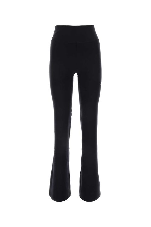 Black Stretch Nylon Joggers