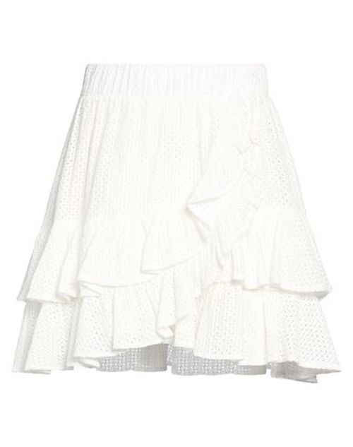 Woman Mini skirt White Size 2 Cotton