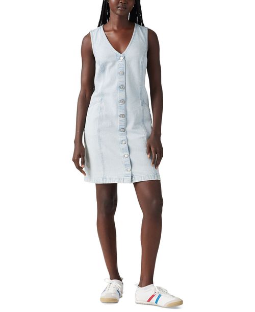 Plus Size Vianna Sleeveless Denim Vest Dress - Never Going To Change