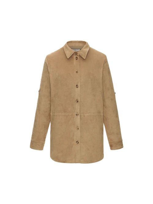 Faux Leather Shirt