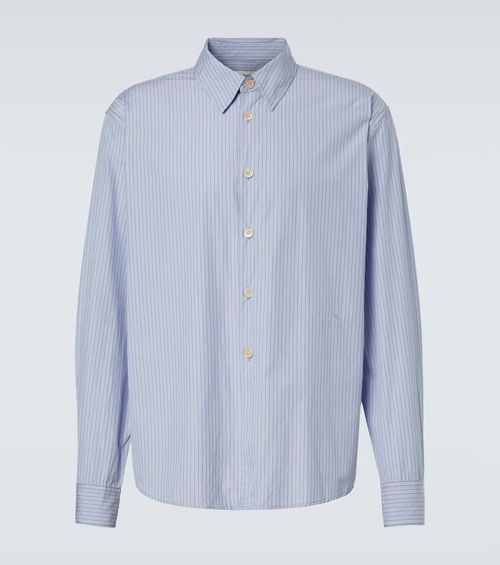 Beyond striped cotton poplin shirt