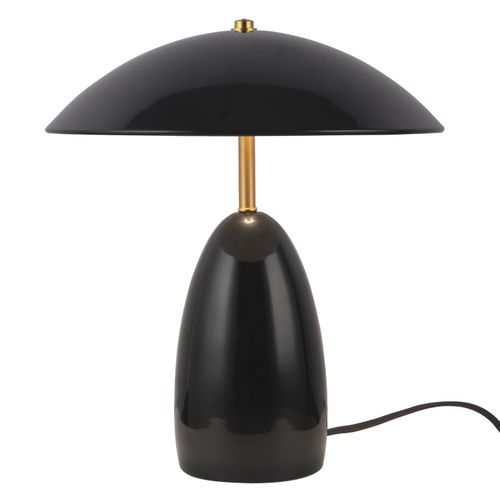 Glossy Black LED Table Lamp from the Poppy Collection