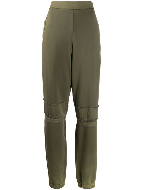 High rise track pants - Green
