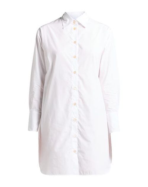 Woman Mini dress White Size M Cotton