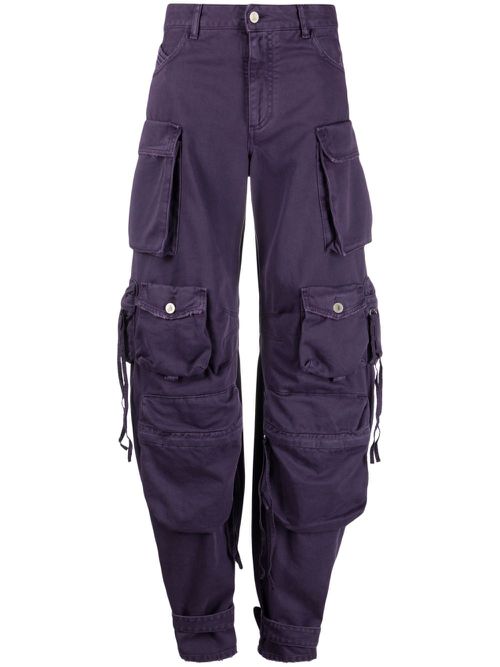 Fern oversized cargo jeans - Purple