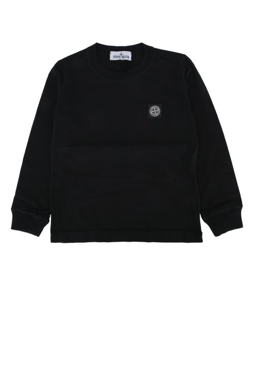 Logo-Embroidered Cotton T-Shirt — Black