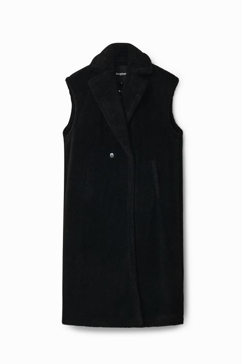 Long fleece gilet