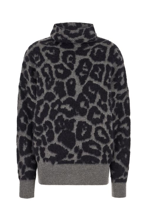 Embroidered Wool Blend Sweater